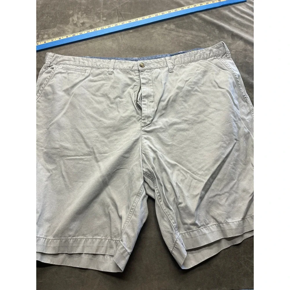 Polo Ralph Lauren Classic Fit Chino Shorts Mens 48 Light Gray Cotton Pony Logo